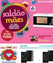 Extra.com.br Promove Saldo de Dia das Mes