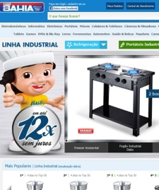 Casasbahia.com Inicia Venda de Linha Industrial