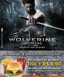 Giraffas Faz Promoo com Filme `Wolverine Imortal