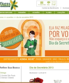 Flores Online Prev Crescimento no Volume de Vendas