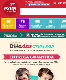 Extra.com Faz Campanha Para Dia das Crianas