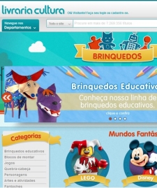 E-commerce de Brinquedos da Livraria Cultura