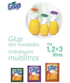 Refresco Glup: o nico com Rendimento de 2 e 3 Litros