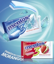 Campanha Promove Mentos 3 em Embalagem Envelope