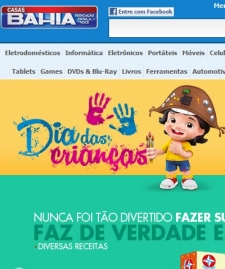 Loja Virtual da Casas Bahia Comemora Dia das Crianas