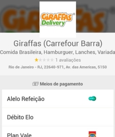 Giraffas Fecha Parceria com Hellofood no RJ