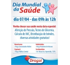 Drogal Promove Aes no Dia Mundial da Sade